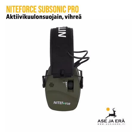 NITEforce Subsonic PRO Active electronic kuulonsuojain - sivulta - Kuulosuojaimet - 6430061581097 - 2