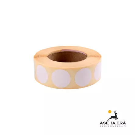 Paikkatarra 20mm valkoinen 1000 kpl - Paikkatarrat ja -annostelijat - 113187 - 1