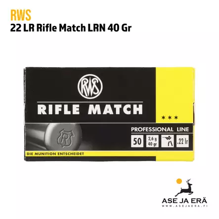 RWS Rifle Match LRN .22LR Pienosikivääripatruuna - 22 LR patruunat - 4000294134227 - 7
