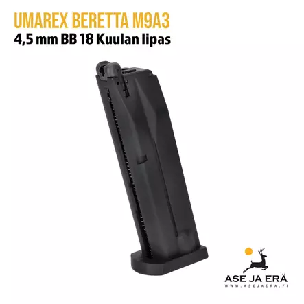 Umarex Beretta M9A3 ilmapistoolin lipas 18 kuulalle - Yleiskuva - Umarex lippaat ja rullat - 4000844763617 - 1