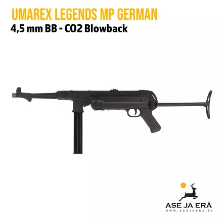 Umarex Legends MP40 German ilmapistooli - BB kuula ilmapistoolit - 4000844573407 - 2