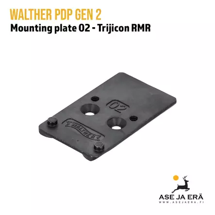 Walther PDP Gen2 Mounting plate 02 Trijicon RMR - Yleiskuva - Punapiste- ja holotähtäinjalustat - 4063132899917 - 1
