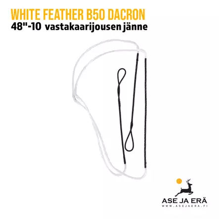 White Feather B50 Dacron jänne - Valmiit jänteet - 8720054469197 - 1