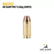 40 S&W Magtech FMC 11,66g (40PS) Pistoolipatruuna - Muut pistoolinpatruunat - 7891798042937 - 3