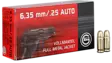6,35mm/25ACP Geco FMJ 3,2g - Muut pistoolinpatruunat - 4000294123207 - 1