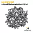 H&N Silverpoint 6,35mm 1,58g ilmakiväärinluoti 150 kpl - 150 luotia - 6,35 mm luodit - 4047058019567 - 3