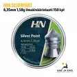 H&N Silverpoint 6,35mm 1,58g ilmakiväärinluoti 150 kpl - yleiskuva rasian kansi - 6,35 mm luodit - 4047058019567 - 1