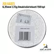 6,35mm JSB Hades 1,72g ilmakiväärinluoti 150 kpl - rasian pohja EAN - 6,35 mm luodit - 8594180451087 - 5