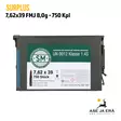 7,62x39 Surplus 8g FMJ ylijäämäpatruuna lakatulla teräshylsyllä 750 kpl - Muut kaliiperit - 126777 - 1