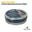 6,35mm H&N Slug HP Heavy 2,85g ilmakiväärinluoti rasia sivusta - 6,35 mm luodit - 4047058022727 - 4