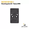 Walther PDP Gen2 Mounting plate 02 Trijicon RMR - Ylhäältä - Punapiste- ja holotähtäinjalustat - 4063132899917 - 3