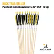 Buck Trail Deluxe puunuoli 11/32" 55# - 12 kpl - sulkaosa - Puunuolet - 6426028971957 - 24
