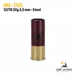 12/70 UnA Steel 32g No 4 3,30mm haulikonpatruuna - Lyijyttömät patruunat - 6430068624117 - 3