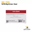 12/70 UnA Steel 32g No 4 3,30mm haulikonpatruuna - Lyijyttömät patruunat - 6430068624117 - 7