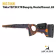 KKC Tikka T3/T3X CTR Musta/Oranssi vasenkätinen - Vasemmalta takaviistosta - Tukit ja muunnossarjat - 7073257009877 - 6