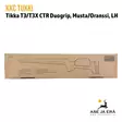 KKC Tikka T3/T3X CTR Musta/Oranssi vasenkätinen - Myyntipakkaus - Tukit ja muunnossarjat - 7073257009877 - 10