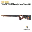 KKC Duogrip Tikka T3/T3X CTR Musta/Oranssi vasenkätinen - Yleiskuva - Tukit ja muunnossarjat - 7073257009877 - 1