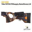 KKC Tikka T3/T3X CTR Musta/Oranssi vasenkätinen - Yksityiskohta tukki korkeussäätö - Tukit ja muunnossarjat - 7073257009877 - 7