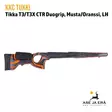 KKC Tikka T3/T3X CTR Musta/Oranssi vasenkätinen - Oikea sivu - Tukit ja muunnossarjat - 7073257009877 - 4