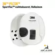 3M Peltor SportTac vaihtokuoret, Valkoinen yleiskuva edestä - Kuulosuojaintarvikkeet - 7318640048607 - 1