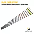 Black Eagle Outlaw hiilikuitunuoli muovisulilla 400 6kpl - kuusi nuolta - Hiilikuitunuolet - 811998023137 - 13