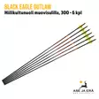 Black Eagle Outlaw hiilikuitunuoli muovisulilla 300 6kpl - yleiskuva kuudesta nuolesta - Hiilikuitunuolet - 811998023137 - 1