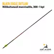 Black Eagle Outlaw hiilikuitunuoli muovisulilla 300 1kpl - nuoli sivulta - Hiilikuitunuolet - 811998023137 - 8