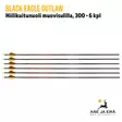 Black Eagle Outlaw hiilikuitunuoli muovisulilla 300 6kpl - nuolet sivusta - Hiilikuitunuolet - 811998023137 - 3