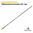 Black Eagle Outlaw hiilikuitunuoli muovisulilla 350 1kpl - nuoli sivulta - Hiilikuitunuolet - 811998023137 - 12