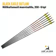 Black Eagle Outlaw hiilikuitunuoli muovisulilla 350 6kpl - kuusi nuolta - Hiilikuitunuolet - 811998023137 - 9