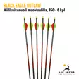 Black Eagle Outlaw hiilikuitunuoli muovisulilla 350 6kpl - sulkaosat
 - Hiilikuitunuolet - 811998023137 - 10