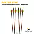 Black Eagle Outlaw hiilikuitunuoli muovisulilla 400 6kpl - sulkaosat - Hiilikuitunuolet - 811998023137 - 14