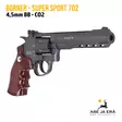 Borner Super Sport 702 4,5mm BB C02 ilmapistooli 6" piipulla - BB kuula ilmapistoolit - 4710372211657 - 5