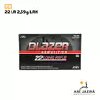 CCI 22 LR Blazer 376 m/s 2,59g 500 kpl - 22 LR patruunat - 604544619997 - 1