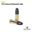 Eley Subsonic Hollowpoint .22LR 38 gr pienoiskiväärin patruuna - 22 Subsonic patruunat - 650911054007 - 3