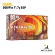 Federal Fusion 308 Win 11,7g SP kiväärinpatruuna - 308 kaliiperi - 029465097967 - 6