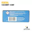 Federal Shorty kal.12 26g 2,25mm Haulikonpatruunaa - Muut haulikonpatruunat - 604544651447 - 6