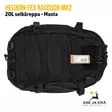 Helikon-Tex Raccoon MK2 20L selkäreppu - musta - ylhäältä katsottuna - Reput ja laukut - 5908218718067 - 7