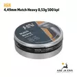 H&N Match Heavy 4,49 mm ilmakiväärin luoti 0,53 g, 500 kpl - rasia sivusta - 4,5 mm ilmakivääriluodit - 4047058019277 - 5