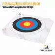 Nylonilla vahvistettu Fita jousitaulu 80 cm X 80 cm Nylonilla vahvistettu  jousiammuntaan 10 Kpl- Nippu vaakatasossa - Paperiset maalitaulut - 08717974318407 - 18