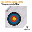 Nylonilla vahvistettu Fita jousitaulu 40 cm X 40 cm Nylonilla vahvistettu  jousiammuntaan 10 Kpl- Yleiskuva - Paperiset maalitaulut - 08717974318407 - 7