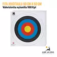 Nylonilla vahvistettu Fita jousitaulu 60 cm X 60 cm Nylonilla vahvistettu  jousiammuntaan 100 Kpl- Yleiskuva - Paperiset maalitaulut - 08717974318407 - 13
