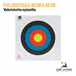 Nylonilla vahvistettu Fita jousitaulu 40 cm X 40 cm Nylonilla vahvistettu  jousiammuntaan - Yleiskuva - Paperiset maalitaulut - 08717974318407 - 5