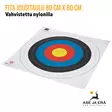 Nylonilla vahvistettu Fita jousitaulu 80 cm X 80 cm Nylonilla vahvistettu  jousiammuntaan- Nippu vaakatasossa - Paperiset maalitaulut - 08717974318407 - 16