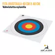 Nylonilla vahvistettu Fita jousitaulu 40 cm X 40 cm Nylonilla vahvistettu  jousiammuntaan - Nippuvaakatasossa - Paperiset maalitaulut - 08717974318407 - 6