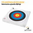 Nylonilla vahvistettu Fita jousitaulu 80 cm X 80 cm Nylonilla vahvistettu  jousiammuntaan 100 Kpl- Nippu vaakatasossa - Paperiset maalitaulut - 08717974318407 - 20