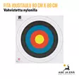 Nylonilla vahvistettu Fita jousitaulu 80 cm X 80 cm Nylonilla vahvistettu  jousiammuntaan- Yleiskuva - Paperiset maalitaulut - 08717974318407 - 15