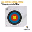 Nylonilla vahvistettu Fita jousitaulu 80 cm X 80 cm Nylonilla vahvistettu  jousiammuntaan 10 Kpl- Yleiskuva - Paperiset maalitaulut - 08717974318407 - 17