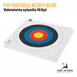 Nylonilla vahvistettu Fita jousitaulu 40 cm X 40 cm Nylonilla vahvistettu  jousiammuntaan 10 Kpl- Nippuvaakatasossa - Paperiset maalitaulut - 08717974318407 - 8