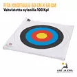 Nylonilla vahvistettu Fita jousitaulu 60 cm X 60 cm Nylonilla vahvistettu  jousiammuntaan 100 Kpl- Nippuvaakatasossa - Paperiset maalitaulut - 08717974318407 - 14